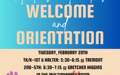 Welcome & Orientation February 20, 2024