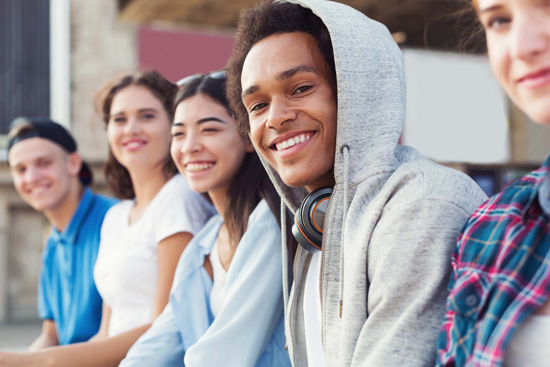 Students in a group