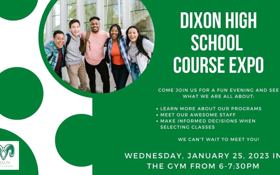 Reminder: Tonight is the Course EXPO!
