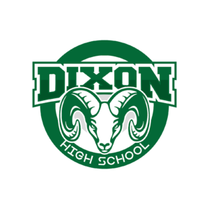 Dixon High School ram logo