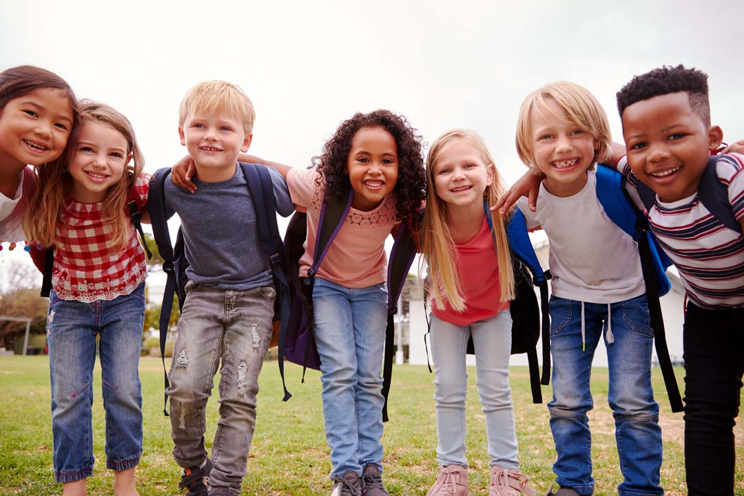 Group of students on the playground