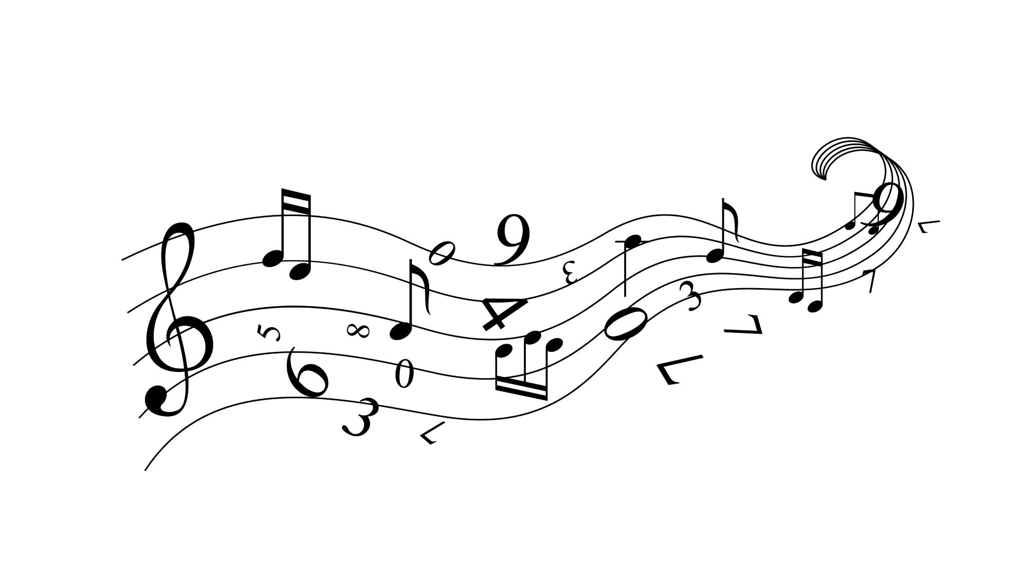 Music Notes and Numbers