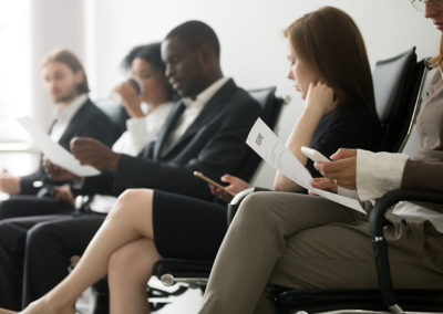 People sitting in chairs