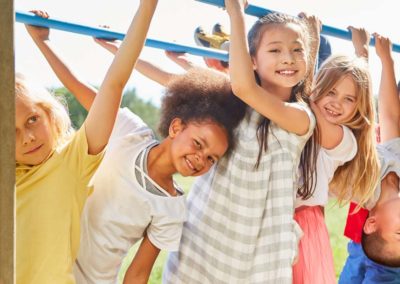 Children at play on the playground