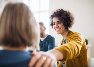 Teachers in a meeting